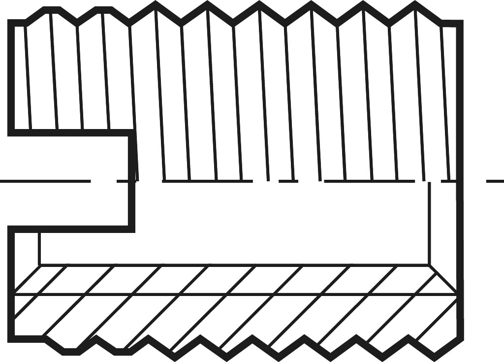 Ensat 302 M 5 steel hardened galvanised blue chromated